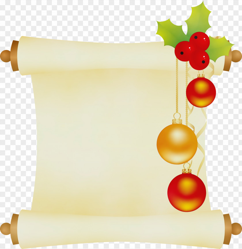 Parchment Christmas Decoration And New Year Background PNG