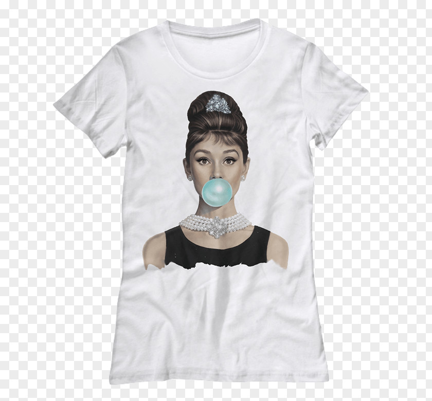 T-shirt Audrey Hepburn Sleeve Breakfast At Tiffany's PNG