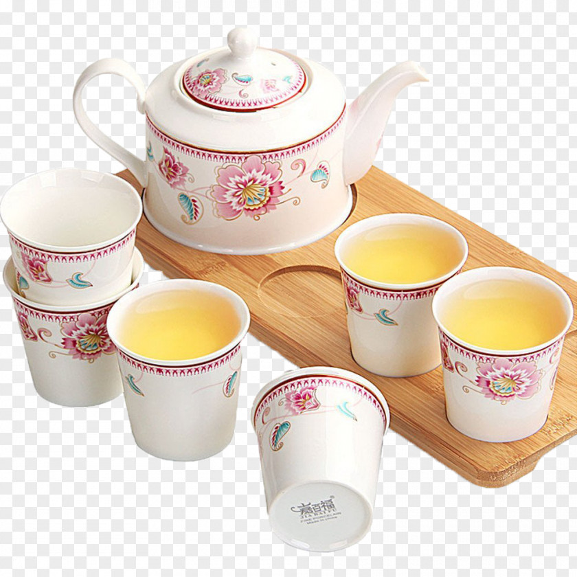 Tea Set Jug Coffee Cup Lid Mug Saucer PNG