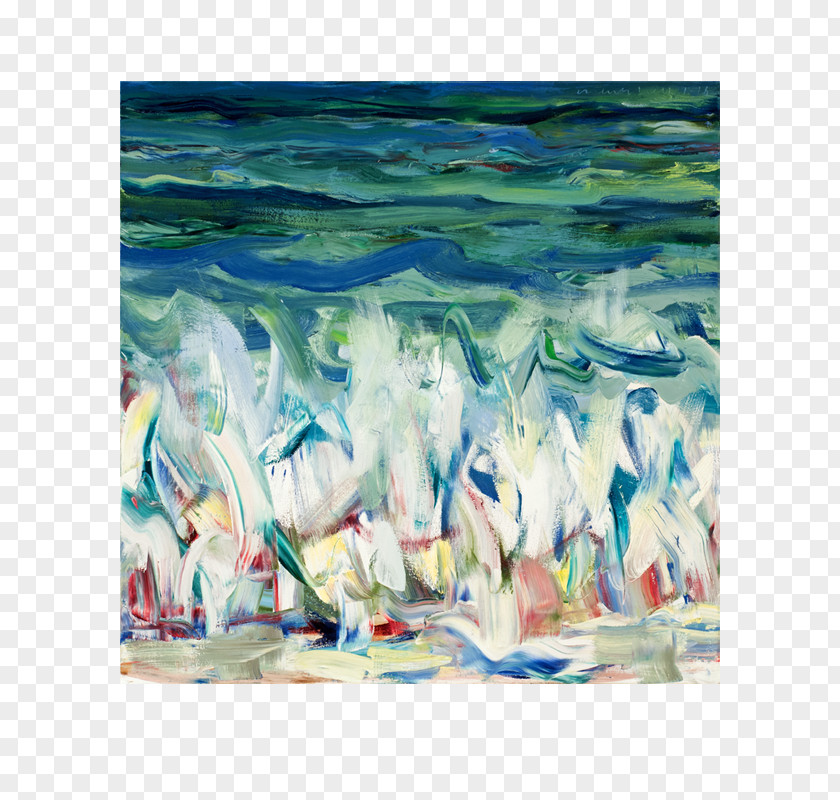 Watercolor Ocean Oil Painting Marshall Crossman Painter Pacifica Art PNG