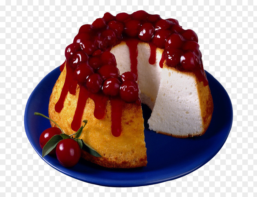 Cherry Cake Sponge Chiffon Angel Food Fruitcake Pound PNG