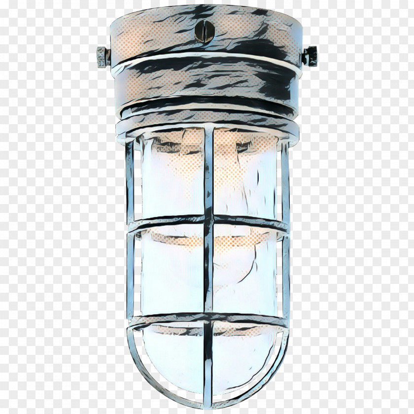 Cylinder Ceiling Fixture Retro Background PNG