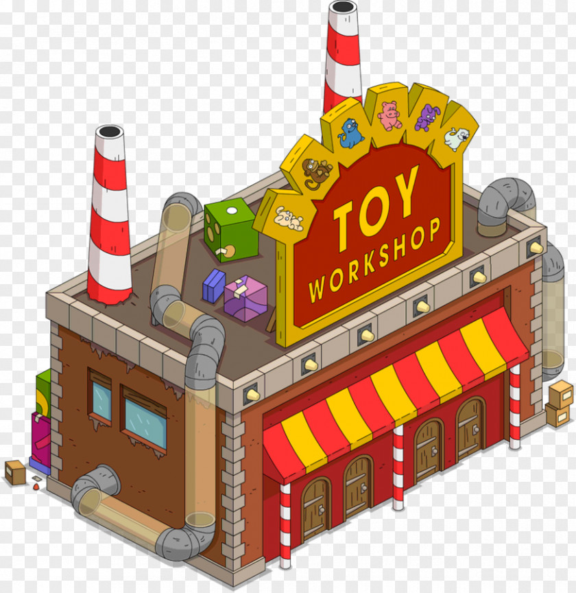 Toy The Simpsons: Tapped Out Santa's Workshop Building PNG