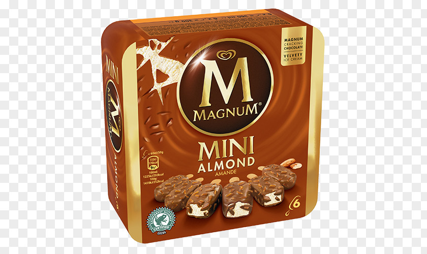 Almond Ice Cream Fudge Magnum MINI Cooper PNG