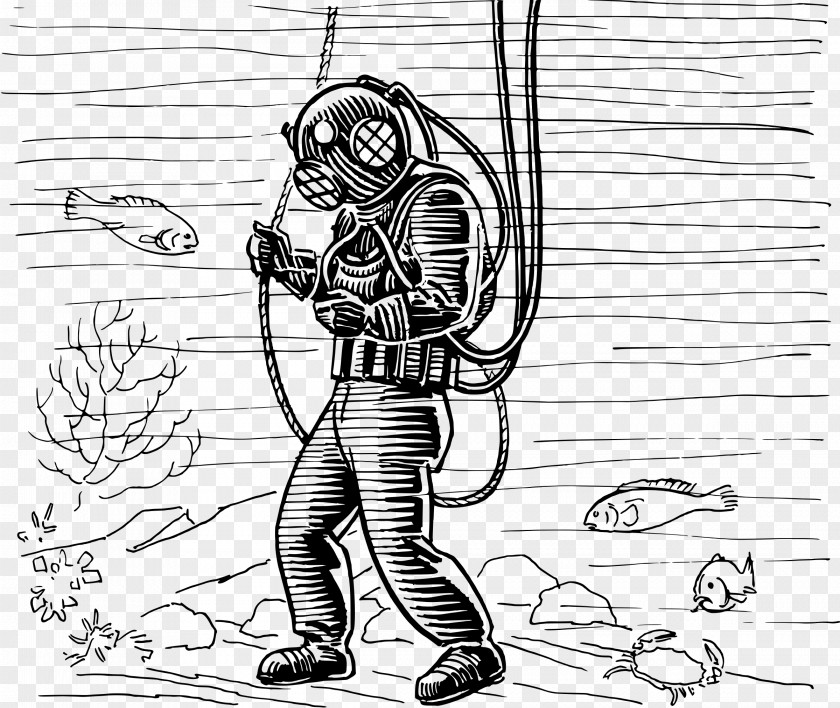 Dive Clipart Scuba Diving Underwater Suit Standard Dress Clip Art PNG