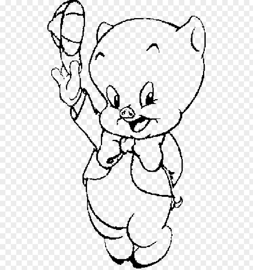 Guinea Pig Porky Coloring Book Looney Tunes Cartoon PNG