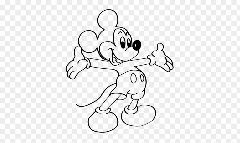 Mickey Mouse Minnie Drawing Line Art Cartoon PNG