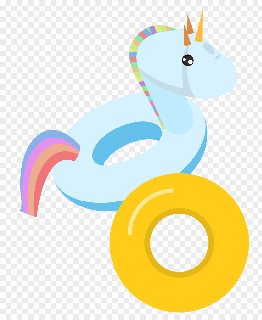 Unicorn Swim Ring Lifebuoy Clip Art PNG