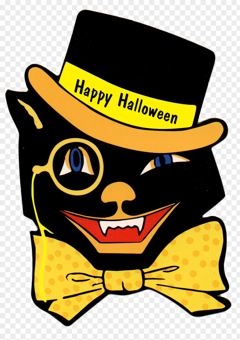 Gobbolino The Witchs Cat Black Kitten Halloween Clip Art PNG