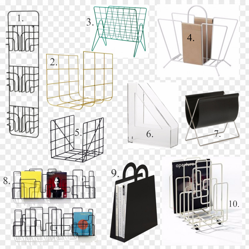 Stall Plastic Magazine Suitcase PNG