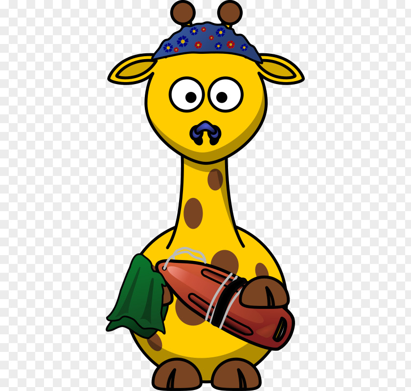 Cartoon Giraffe Stuffed Toy Clip Art PNG