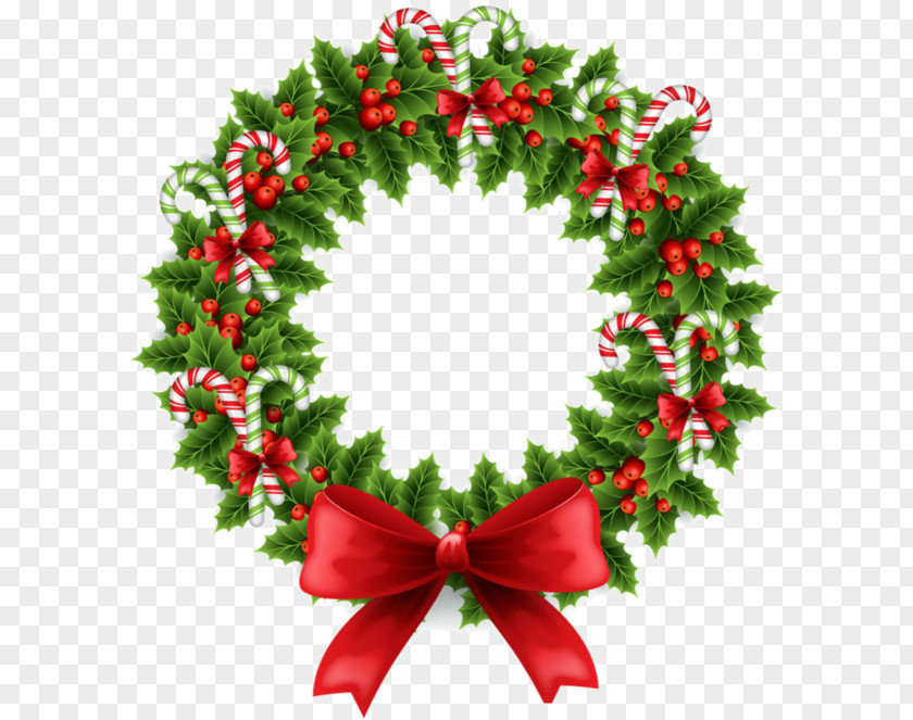 Christmas Wreath Garland Clip Art PNG
