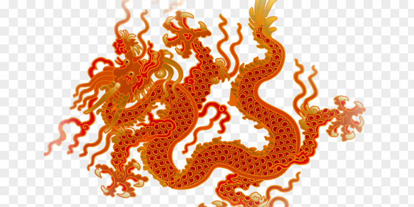 Dragon Blue Chinese PNG