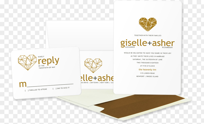 Geometric WEDDING Brand Logo PNG