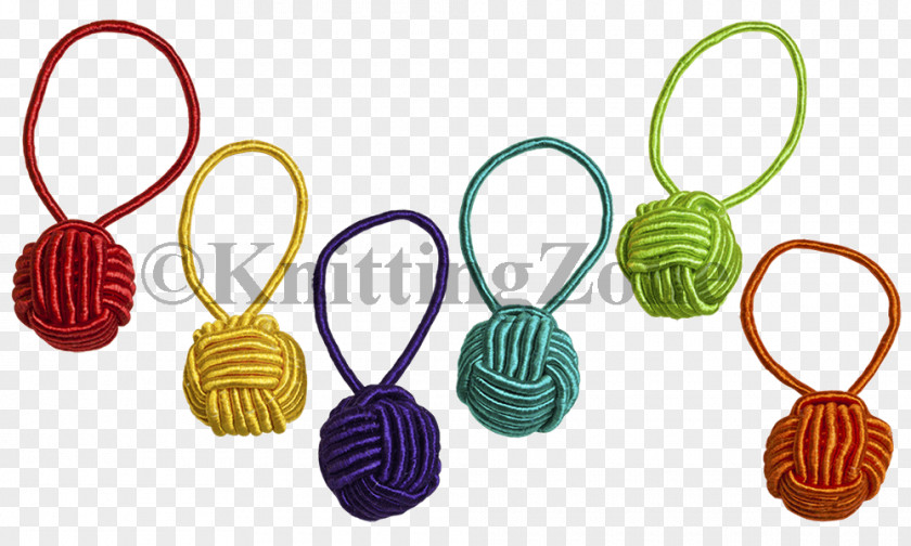 Yarn Ball Stitch Marker Knitting Gomitolo Rope PNG