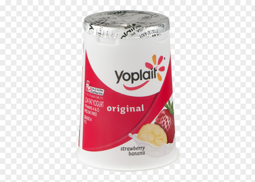 Yoplait Yoghurt Strawberry Mousse Banana PNG