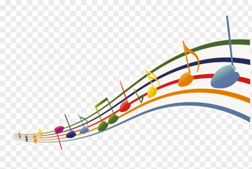Creative Simple Notes Musical Note Composition Cartoon PNG