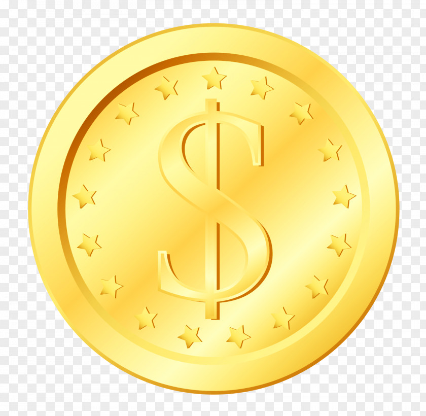 Gold Coin Transparent Clipart Icon Clip Art PNG