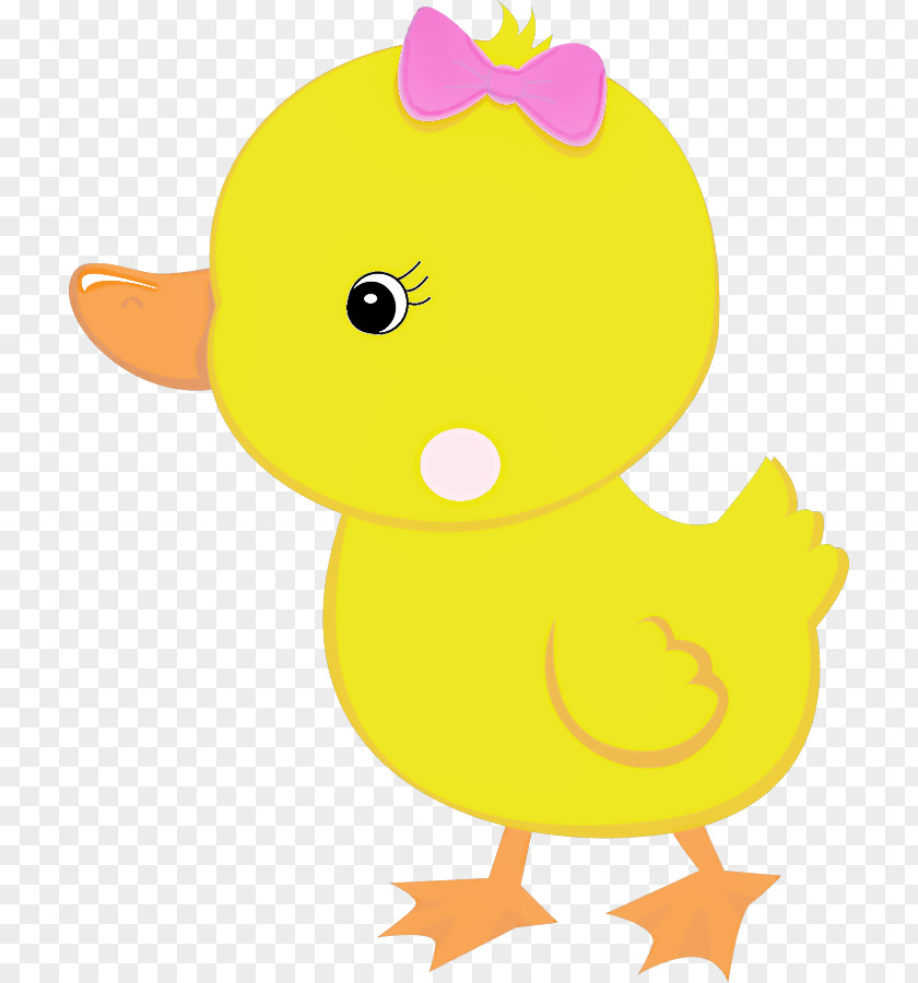 Yellow Duck Cartoon Ducks, Geese And Swans Bird PNG