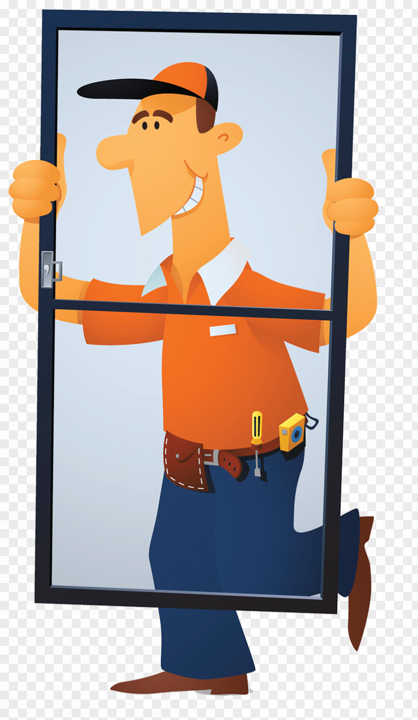 Door And Window Installation Maintenance Specialist Glass Illustration PNG