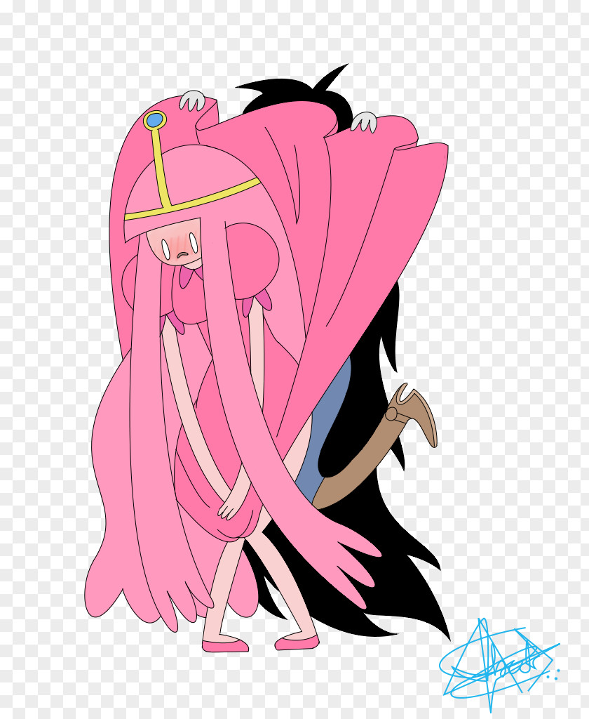 Finn The Human Marceline Vampire Queen Princess Bubblegum Fan Art PNG