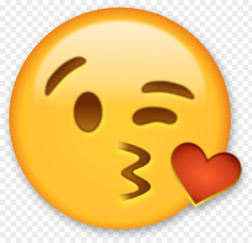 Heart Emoji Smiley Emoticon Wink Clip Art PNG