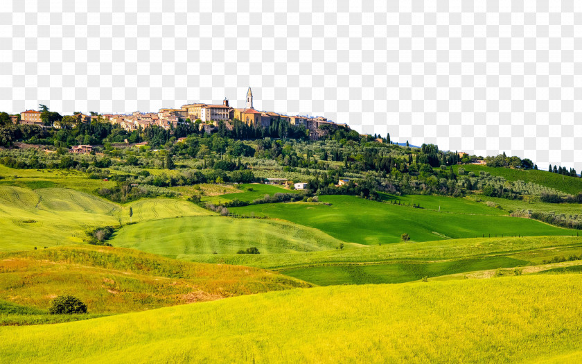 Italy Tuscany Prairie Eleven Pienza High-definition Television 4K Resolution 1080p Wallpaper PNG