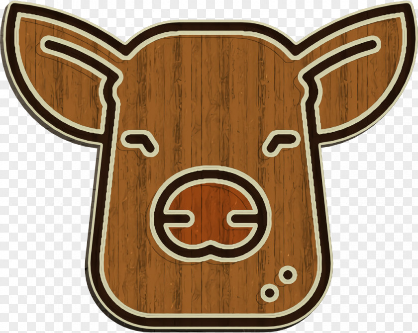 Linear Color Farming Elements Icon Pig PNG