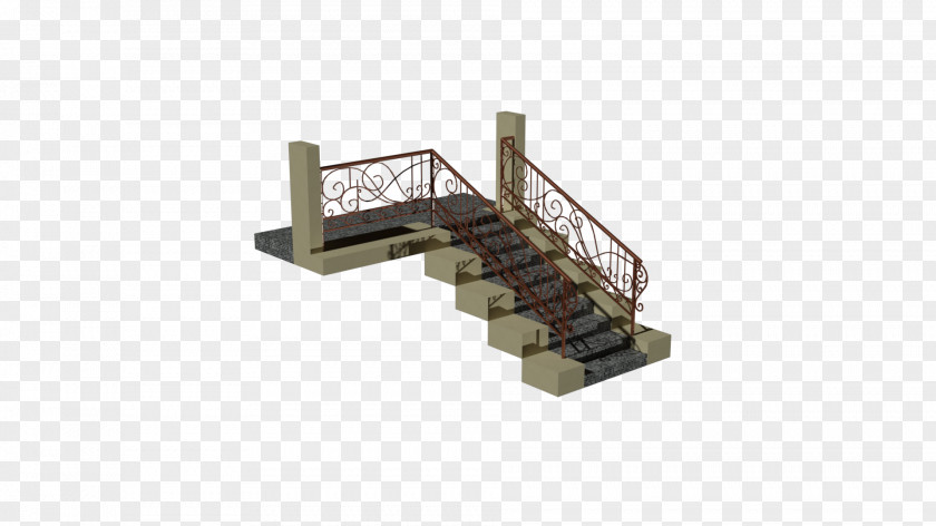 Staircase Model Angle PNG