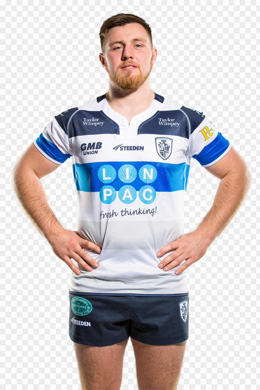 T-shirt Anthony Thackeray Featherstone Rovers Rugby League Club Jersey PNG