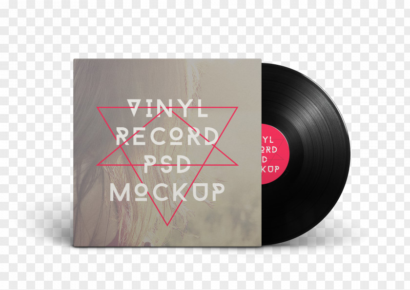 Vinyl Album Cover Mockup Phonograph Record PNG