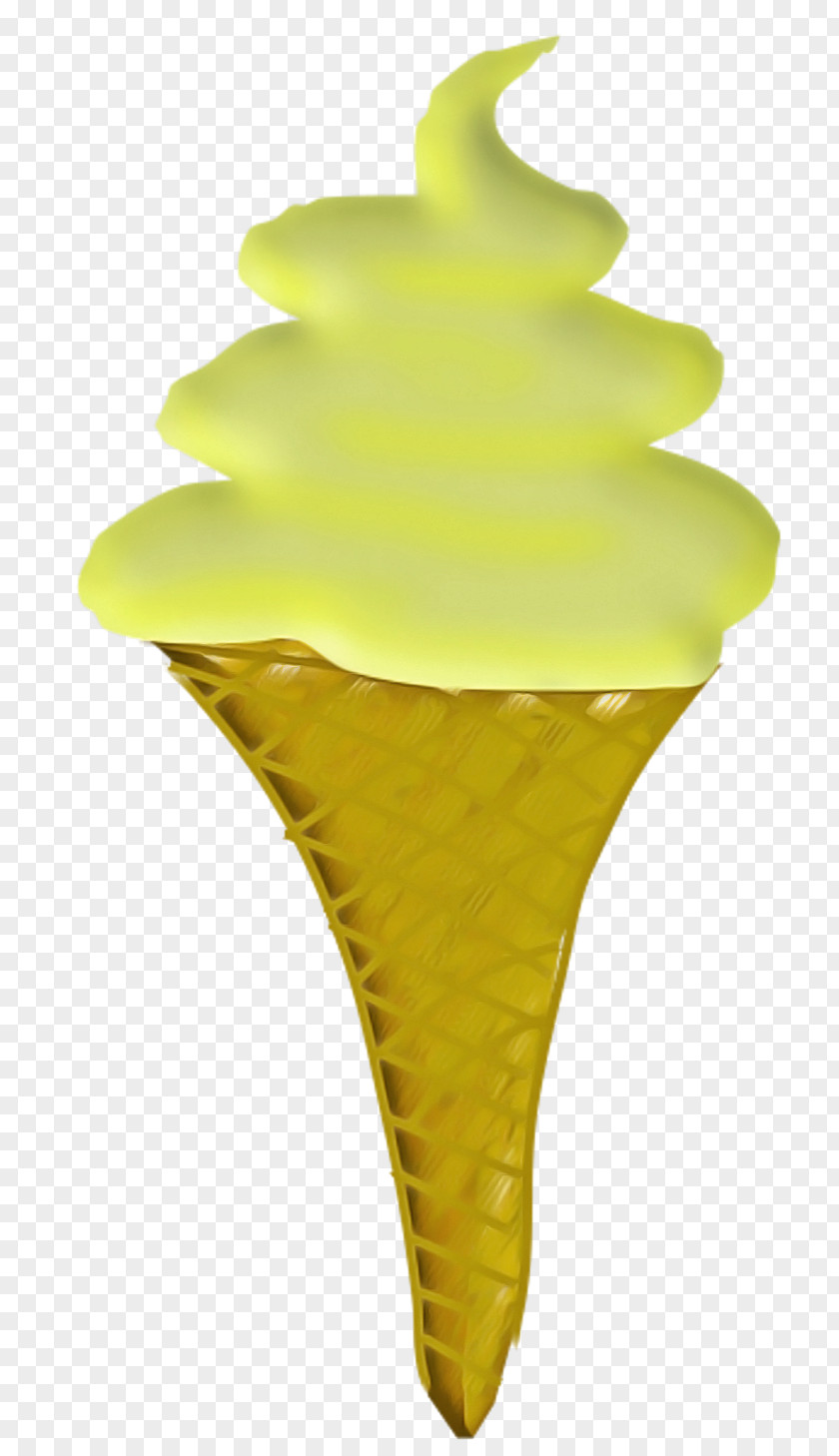 Ice Cream Cone Leaf Yellow Mathematics PNG