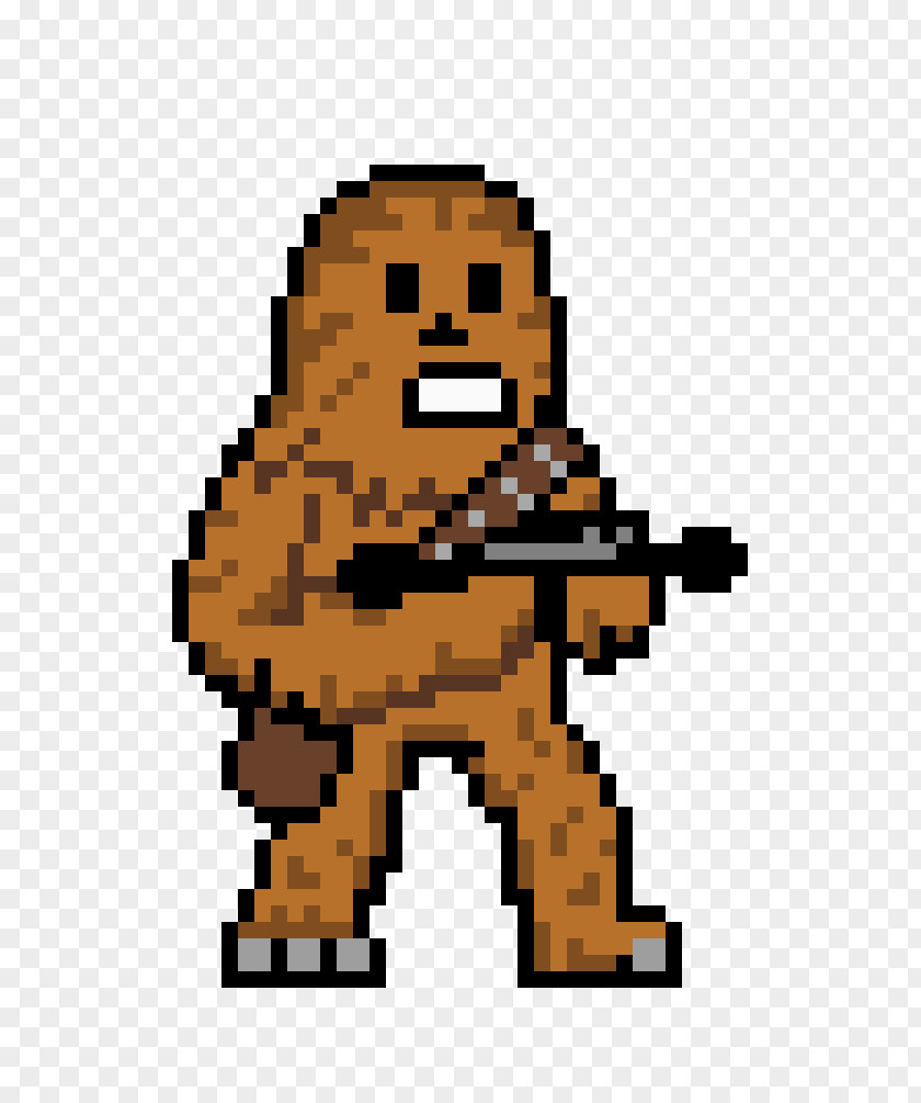 Pixel Art Spiderman Chewbacca Han Solo Wookiee PNG