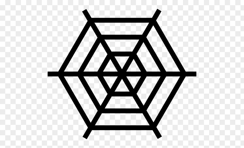 Spider Web Hexagon PNG