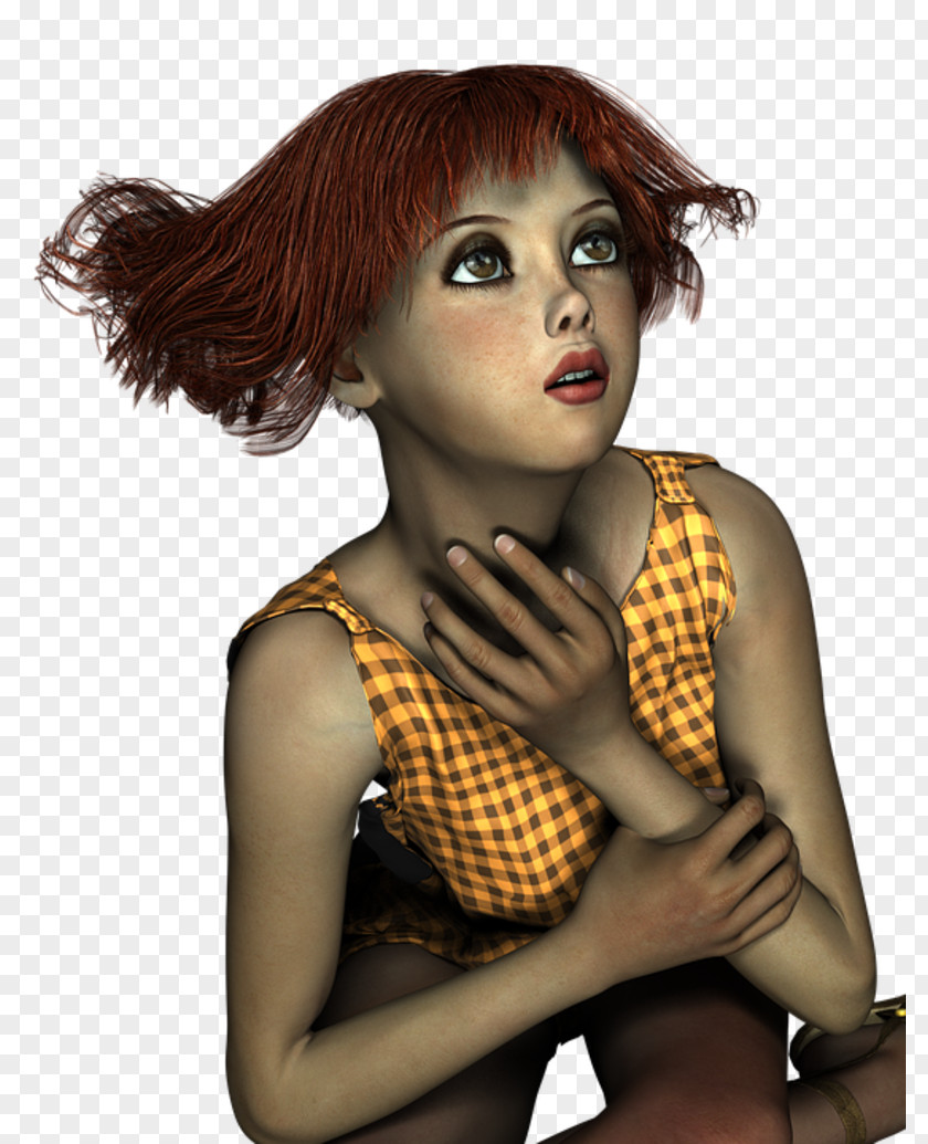 Woman Red Hair Fashion Fantasy PNG