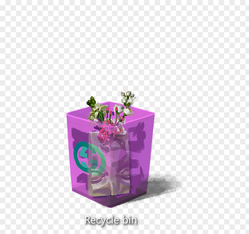 Amor Vincit Omnia Flowerpot Product Design Purple PNG