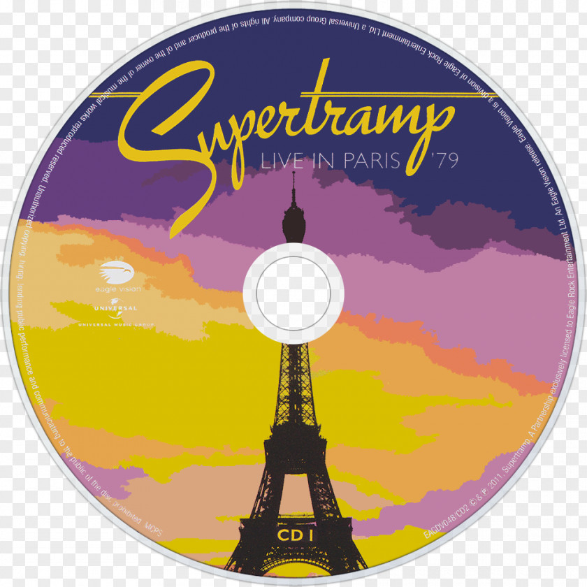 Paris Blu-ray Disc Pavillon De Live In ’79 Supertramp PNG