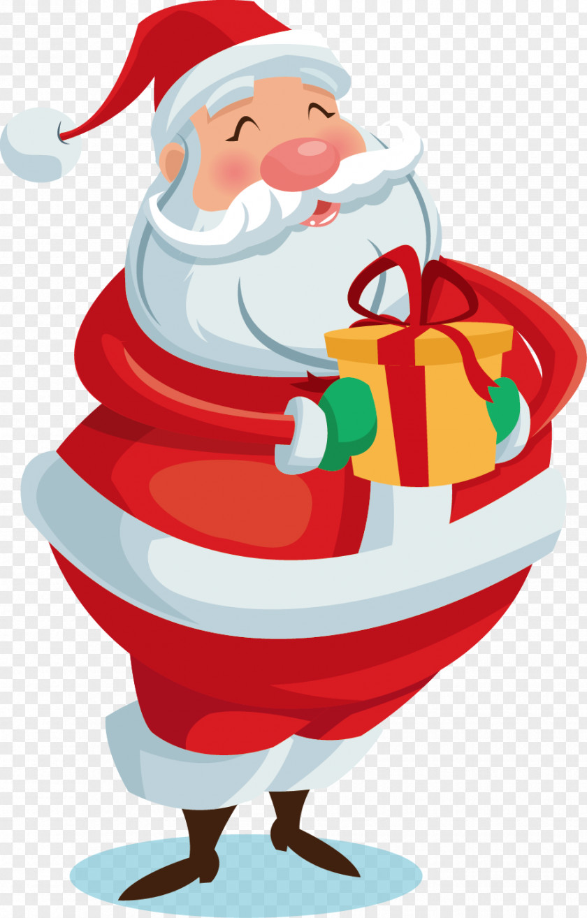 Vector Cartoon Santa Claus Gift Rudolph Gifts Mission Cupid Arrow My Baby Hamster PNG