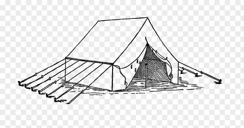 Bohemian Tent Poles & Stakes Camping Digital Stamp Clip Art PNG
