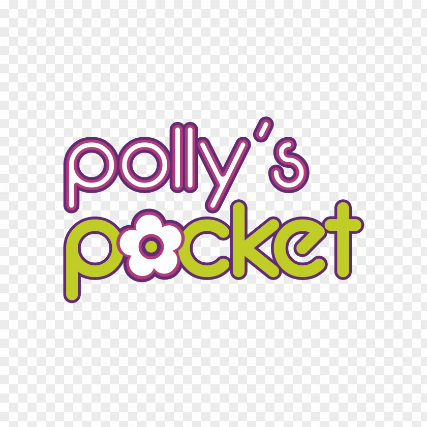 Polly Pocket Logo Display Board Font PNG