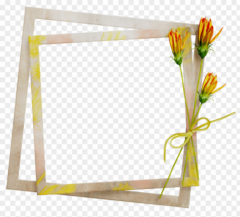 Product Design Yellow Picture Frames Flower PNG