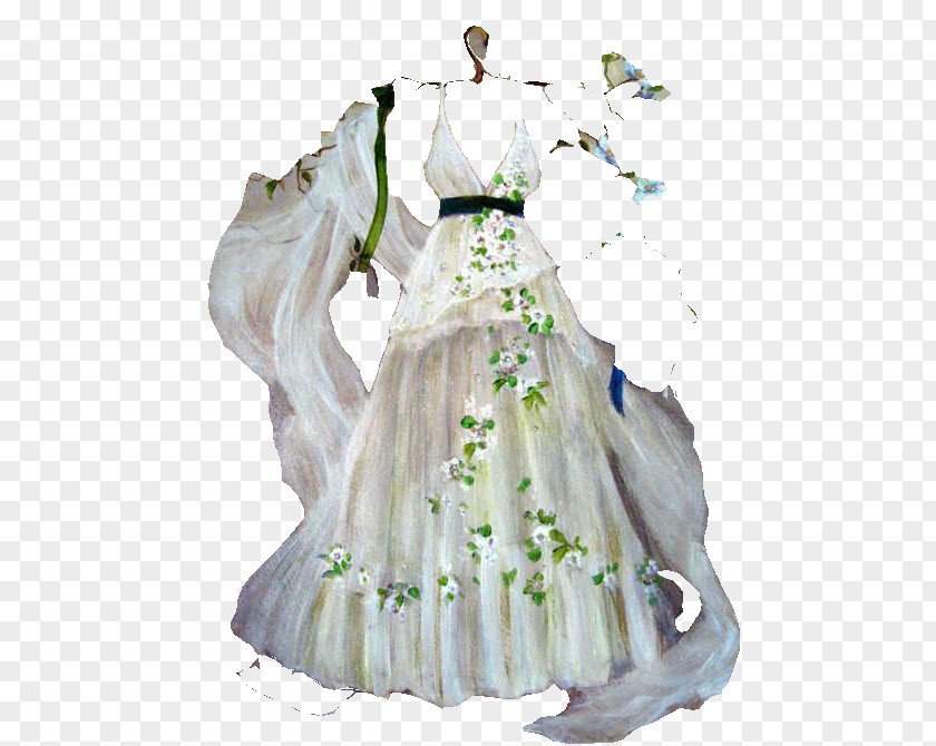 Wedding Dress Clothing Party Drawing PNG