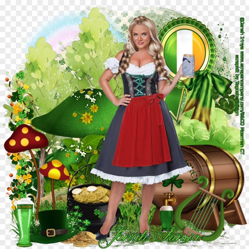 Beer Ad Oktoberfest Green Costume Fräulein PNG