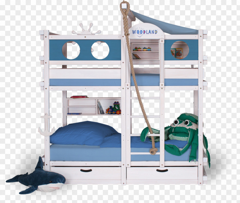 Bunk Bed Bedside Tables Furniture Room PNG