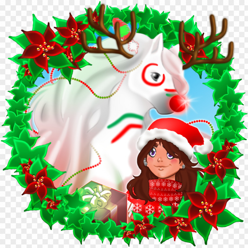 Christmas Tree Reindeer Illustration Day Clip Art PNG