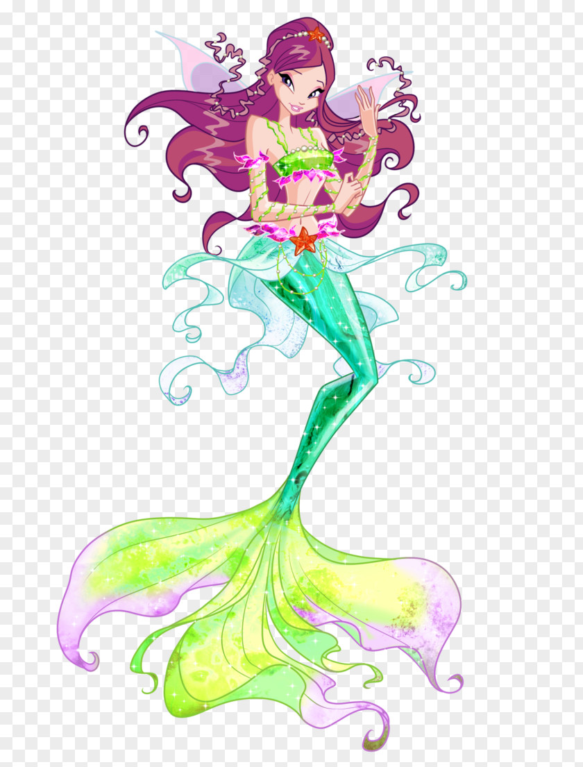 Mermaid Roxy Tecna Bloom Stella Musa PNG