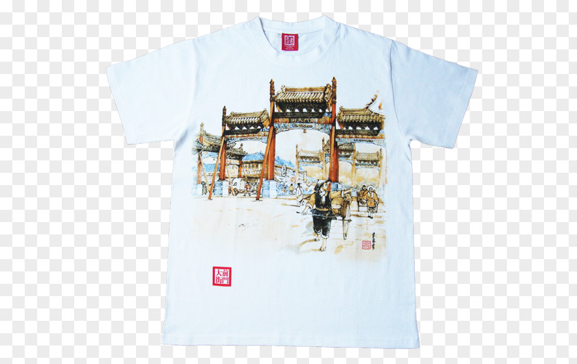 Old Beijing T-shirt Sleeve Brand Font PNG