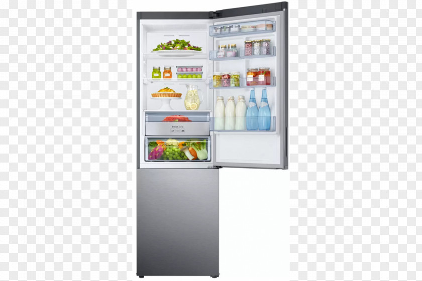 Refrigerator Samsung RB34K6232SS RB37J5315SS RB31FERNDSS Frigorifero Side By Americano Con Dispenser Capacità 510 Litri Classe A+ No Frost Twin Cooling Larghezza 91 Cm Finitura Vetro Nero PNG