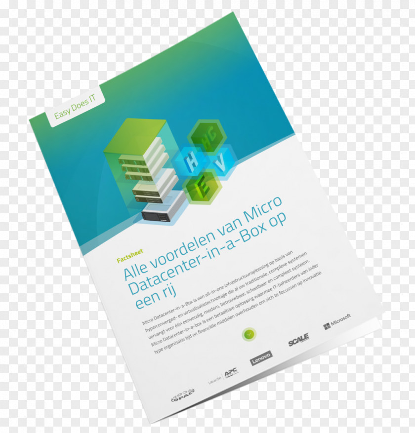 Brochure Mockup Datacenter-in-a-Box Micro Data Center Organization Advertising PNG