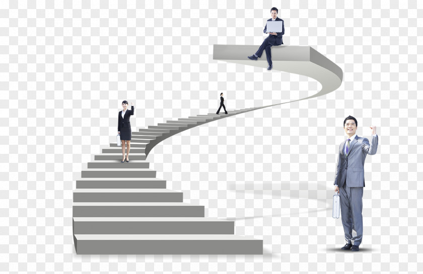 Business Technology Stairs Advertising Poster Download PNG